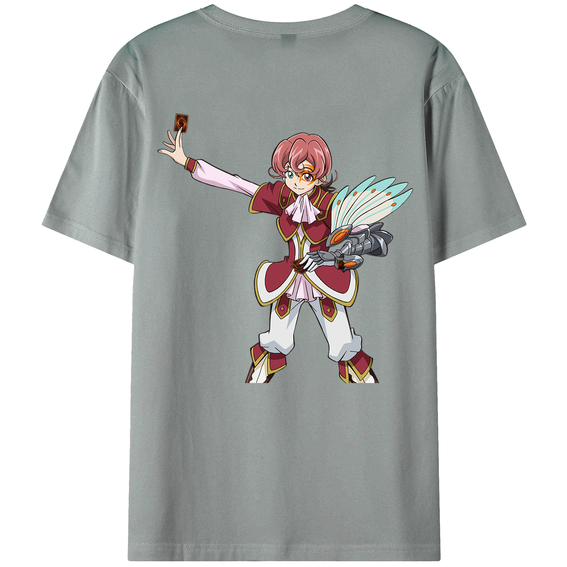 （画像用） 遊☆戯☆王 Yu-Gi-Oh! 綿100％ メンズ半袖Tシャツ（バックプリント） 通気性